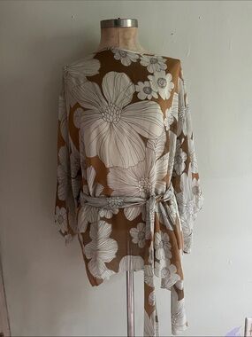 100% silk tunic/ cover up